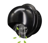 Hemispherical Stainless Steel Chimney Cowl Flue Pipe Cap, Round Cover Surface Black Paint, Dryer Hood External Extractor Vent Cap, Exhaust Vents With Screen Mesh(150mm 5.9 inch)