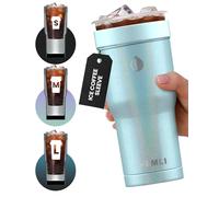 HEMLI Universal Ice Coffee Sleeve Insulator - Insulated Iced Coffee Holder To Go, Insulated Cup Holder for Starbucks Dunkin Donuts McDonalds, Reusable Coffee Sleeve