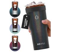 HEMLI Universal Ice Coffee Sleeve Insulator - Insulated Iced Coffee Holder To Go, Insulated Cup Holder for Starbucks Dunkin Donuts McDonalds, Reusable Coffee Sleeve