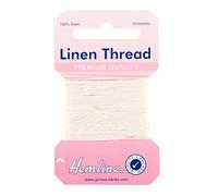 Hemline 100% Linen Thread 10m - Extra Strong Mending Yarn for Hand Sewing, Garment Repair, Customization & Craft Projects, Saddlery, Canvas, Upholstery, DIY, Stitching.
