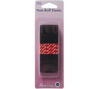 Hemline 31mm Non Roll Dressmaking Elastic 1m Black