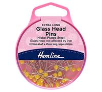 Hemline 45mm Quilters Glass Head Pins - 60pcs H703