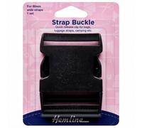Hemline 50mm Plastic Bag Strap Buckle Black - Each