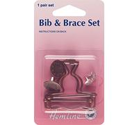 Hemline Bib & Brace Fasteners Bronze