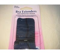 Hemline Women's Bra Back Extender, Black, 38mm