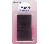 Hemline Women's Bra Back Replacement, Black, 38 mm
