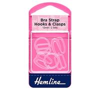 Hemline Bra Hooks & Clasps - 12mm - Clear H470.12.C