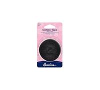Hemline Cotton Tape 5m x 20mm - Black