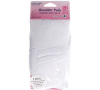 Hemline Covered Foam Set in Shoulder Pads White