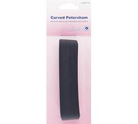 Hemline Curved Petersham Nylon Ribbon Trim - Black