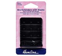 Hemline Women's Bra Extender, Black, 50mm