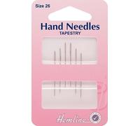 Hemline Embroidery Needles Size 24-26, Metal, Sharp Point, Multiple Count, 40mm