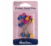 Hemline Flower Head Pins, 54mm, pk of 36
