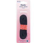 Hemline General Purpose Braided Elastic 5mx6mm Black