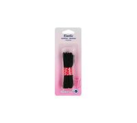 Hemline General Purpose Braided Elastic - 9mm x 2m Black Durable Polyester Elastic for Sewing, Swimwear, and Casting Applications, Strong and Hardwearing