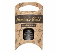 Hemline Gold Thimble: Premium Quality: Medium: Black