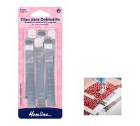 Hemline - H188 Packs of 6 Metal Clips for Hemming Color: Single Size: One Size