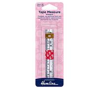 Hemline Tape Measure - 5m, White, Auto Lock, +/- 1mm Accuracy, Home & Kitchen