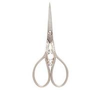 Hemline H344 | Matte Sil /Gold Embroidery Scissors | 110mm