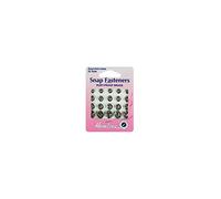 Hemline H420.99 Nickel Brass Rust Proof Sew On Snap Fasteners 6,7,9,11mm 20 Set