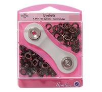 Hemline H438P.5.BR | Bronze Eyelet Starter Kit 5.5mm | 40 Sets