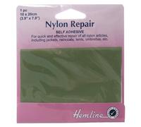 Hemline H689. Green | Green Nylon Self-Adhesive Patch | 10 x 20 cm by Hemline