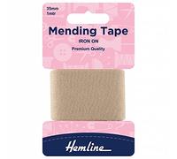 Hemline H698/WHT | White Iron-On Mending Tape | 38mmx100cm