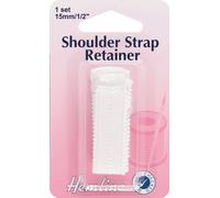 Hemline H776.SM | White Small Bra Shoulder Strap Retainer | 15mm Wide
