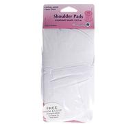 Hemline H902.XL | White XL Standard Set-In Shoulder Pad | 18 x 10cm, 13mm thick