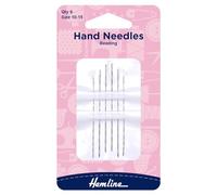 Hemline Hand Sewing Needles: Beading: Size 10-15: 6 Pieces