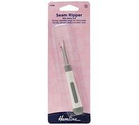 Hemline Hangsell Seam Ripper, Soft Touch Grip, Large, White
