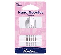 Hemline Hangsell Tapestry Hand Needle 6 Piece Set, 16 Size