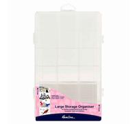 Hemline HL STORAGE BOX LARGE - Plastic Storage Box - Large in White Hemline White