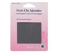 Hemline Iron-On Mender 691 Dark Grey