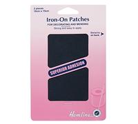 Hemline Iron-On Patches - 2 Pieces 10cm x 15cm - Navy