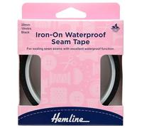 Hemline Iron-on Seam Tape Waterproof 10m x 20mm - Black
