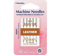 Hemline Leather Sewing Machine Needles - per Pack of 5
