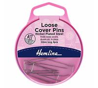 Hemline Loose Cover Pins, 30mm, pk of 6, in Flip Top Box