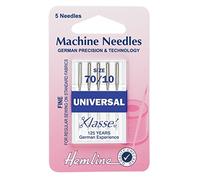 Hemline Sewing Machine Needles Size 70/10 - 5 Needles