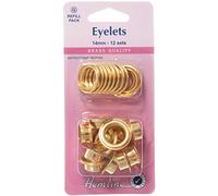 Hemline Metal Eyelets Refill Pack Gold - per Pack of 12