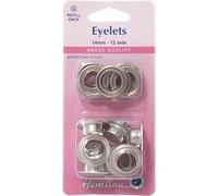 Hemline Metal Eyelets Refill Pack Silver - per Pack of 12