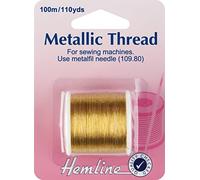 Hemline Metallic Sewing Thread Gold