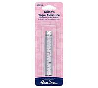 Hemline Metric/Imperial Analogical Tailors Tape Measure 150cm with 2" See Through Plastic End
