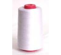 Hemline N4124/WHT | White 100% Polyester QA Sewing Thread | 1000m | Pack Of 5