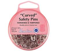 Hemline New Curved Safety Pins 27mm 100pcs