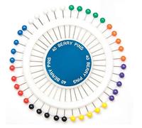Hemline Nickel Berry Pins 34mm Multicoloured - per pack of 40