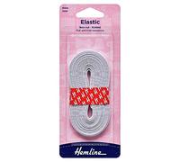 Hemline Non-Roll Knitted Elastic: 3m x 6mm: White