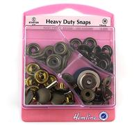 Hemline Pack of 12 Heavy Duty Snaps 15 mm Antique Brass