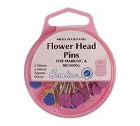 Hemline Plastic Head Pins, Nickel Plated Steel for General Use |270pcs|0.75x26mm