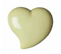 Hemline Plastic Heart Buttons Yellow 10mm - per Pack of 6